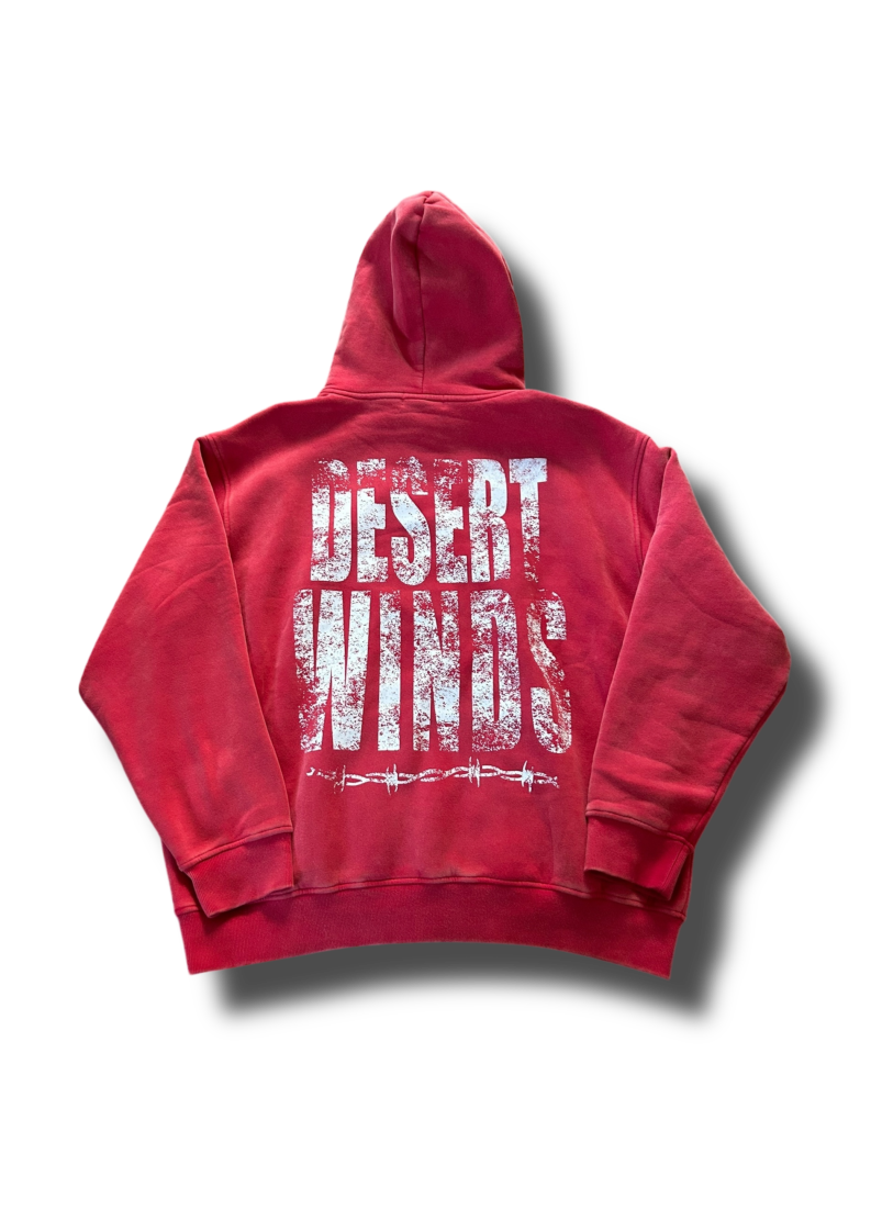 (Faded Red) Essential Barbed Hoodie