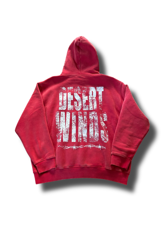 (Faded Red) Essential Barbed Hoodie